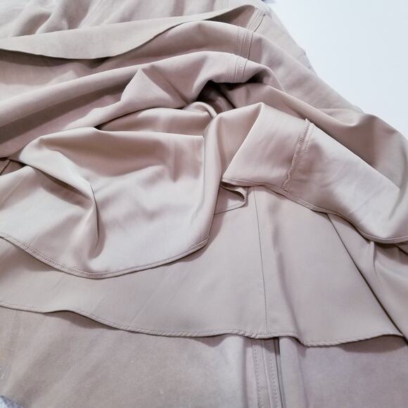 RARE Alexis 100% Genuine Leather Suede Belted Halter Dress with Side pockets - Picture 15 of 16